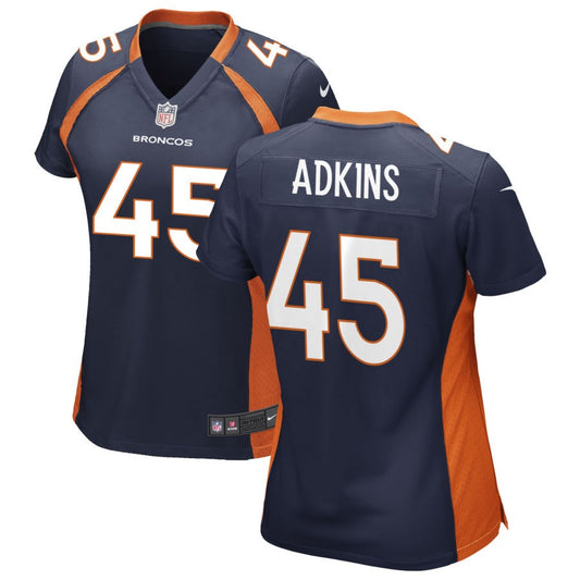 Nate Adkins Denver Broncos Nike Women's Alternate Game Jersey - Navy