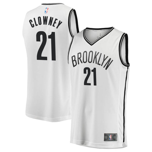 Noah Clowney  Brooklyn Nets Fanatics Branded Youth Fast Break Replica Jersey - Association Edition - White