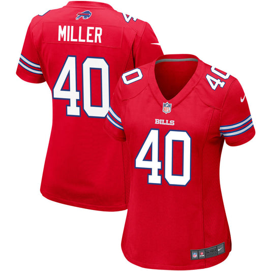 Von Miller Buffalo Bills Nike Women's Alternate Game Jersey - Red