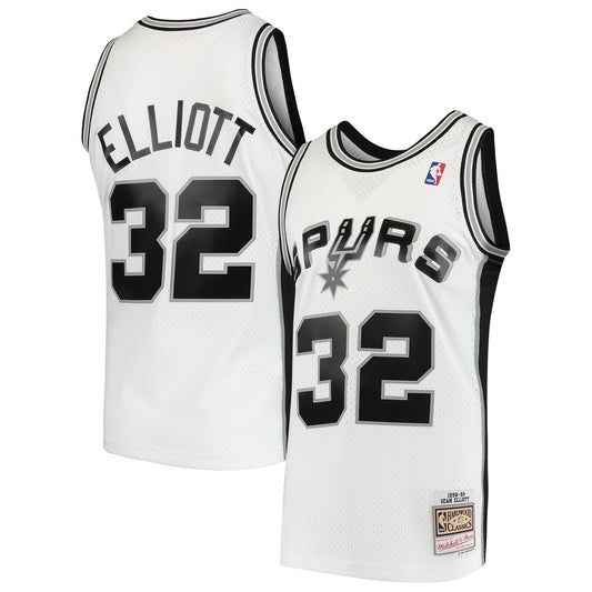 Sean Elliott San Antonio Spurs Mitchell & Ness Hardwood Classics Swingman Jersey - White