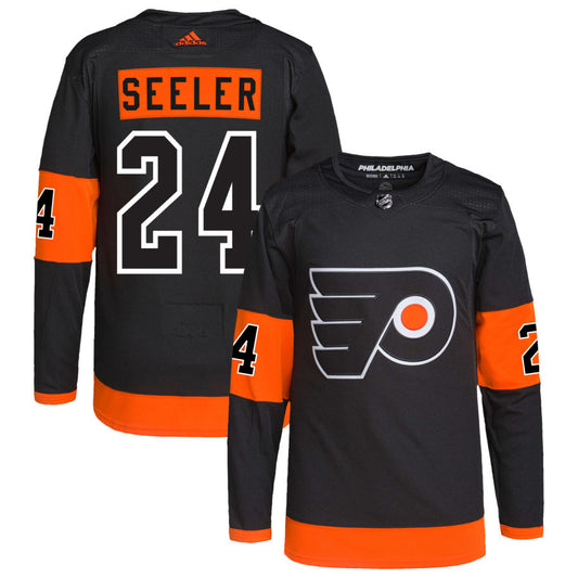 Nick Seeler Philadelphia Flyers adidas Alternate Primegreen Authentic Pro Jersey - Black