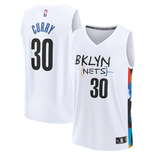 Seth Curry Brooklyn Nets Fanatics Branded 2022/23 Fastbreak Jersey - City Edition - White