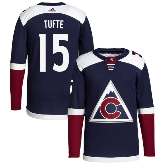 Riley Tufte Colorado Avalanche adidas 2018/19 Alternate Primegreen Authentic Pro Jersey - Navy