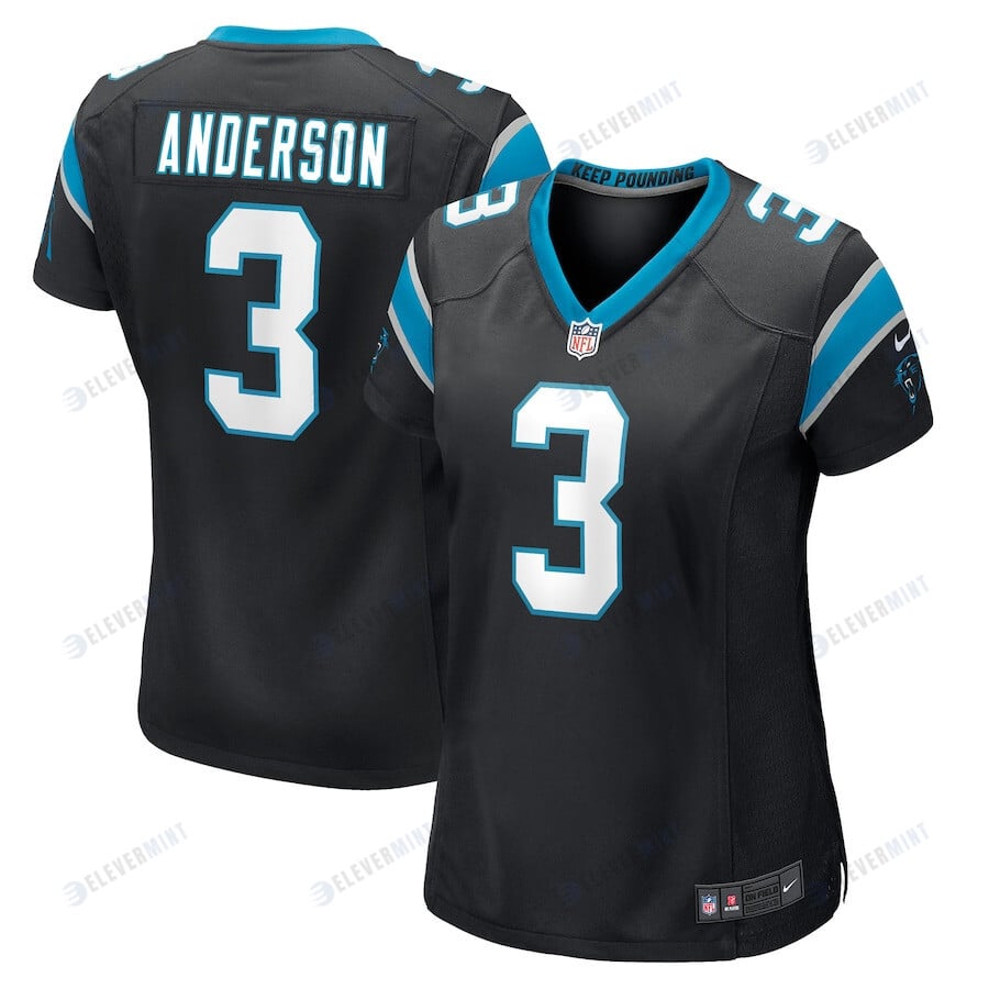 Robby Anderson Carolina Panthers Women's Player Game Jersey - Black