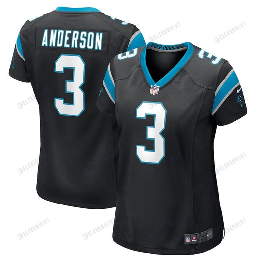 Robby Anderson Carolina Panthers Women's Player Game Jersey - Black