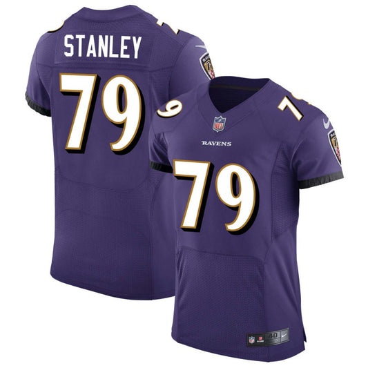 Ronnie Stanley Baltimore Ravens Nike Speed Machine Elite Jersey - Purple