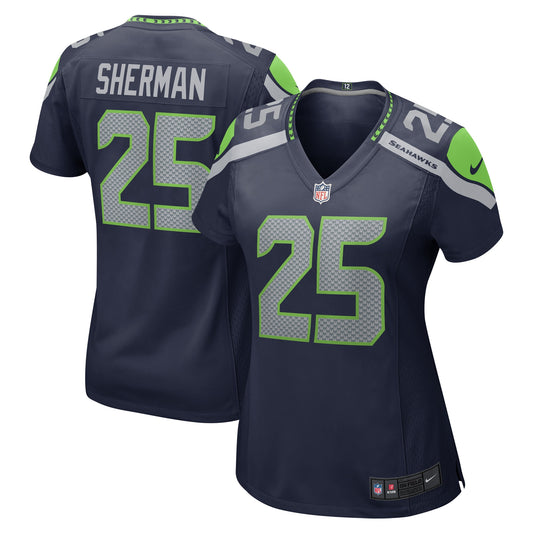 Richard Sherman Seattle Seahawks Nike Women's Retired Game Jersey - College Navy