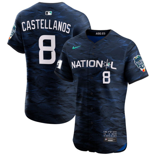 Nick Castellanos  National League Nike 2023 MLB All-Star Game Pick-A-Player Vapor Premier Elite Jersey - Royal