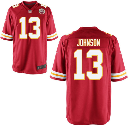 Nazeeh Johnson Kansas City Chiefs Nike Youth Game Jersey - Red