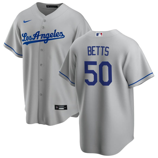 Mookie Betts Los Angeles Dodgers Nike Road Replica Jersey - Gray