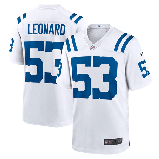 Shaquille Leonard Indianapolis Colts Nike Player Game Jersey - White