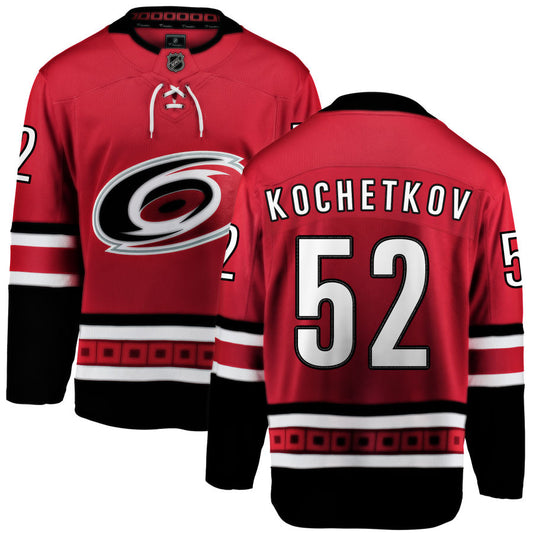 Pyotr Kochetkov Carolina Hurricanes Fanatics Branded Home Breakaway Jersey - Red