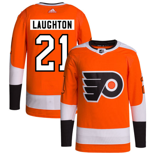 Scott Laughton Philadelphia Flyers adidas Home Primegreen Authentic Pro Jersey - Orange