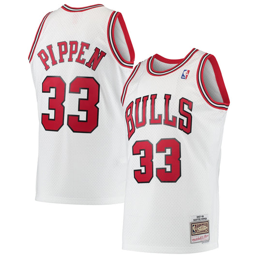 Scottie Pippen Chicago Bulls Mitchell & Ness Hardwood Classics Swingman Jersey - White