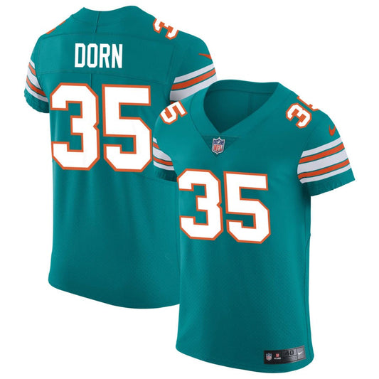 Myles Dorn Miami Dolphins Nike Elite Vapor Untouchable Jersey - Aqua