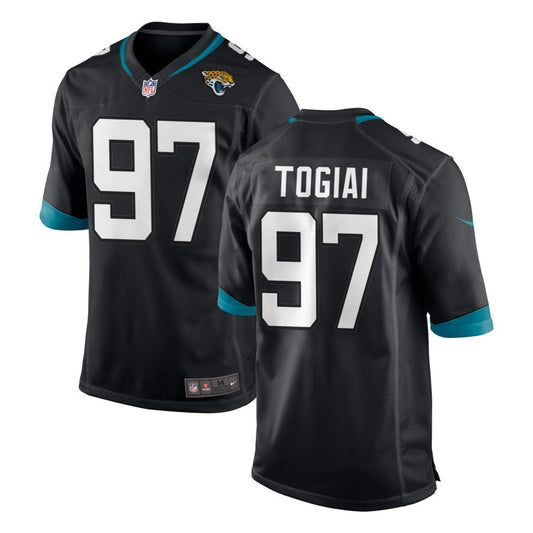 Tommy Togiai Jacksonville Jaguars Nike Youth Team Color Game Jersey - Black