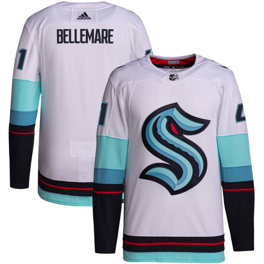 Pierre-Edouard Bellemare Seattle Kraken adidas Away Primegreen Authentic Jersey - White