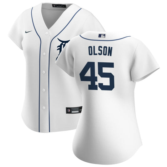 Reese Olson Detroit Tigers Nike Women's Home Replica Jersey - White