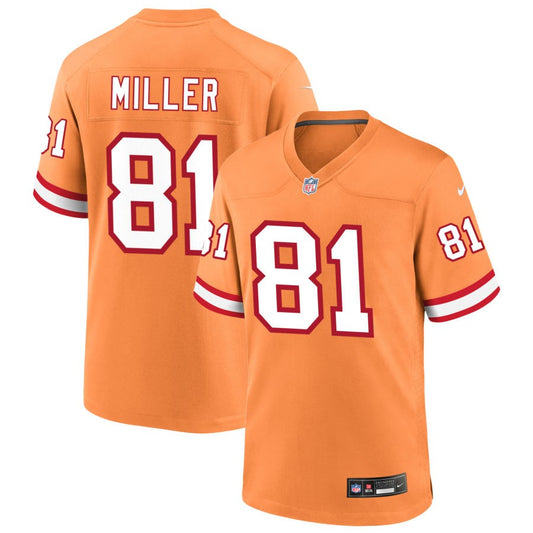 Ryan Miller Tampa Bay Buccaneers Nike Throwback Game Jersey - Orange