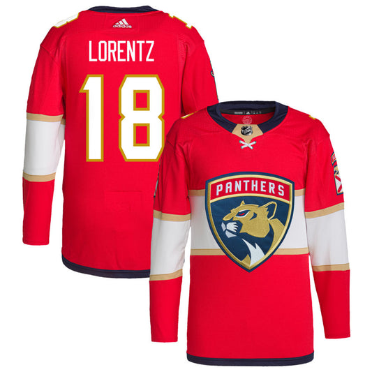 Steven Lorentz Florida Panthers adidas Home Primegreen Authentic Pro Jersey - Red