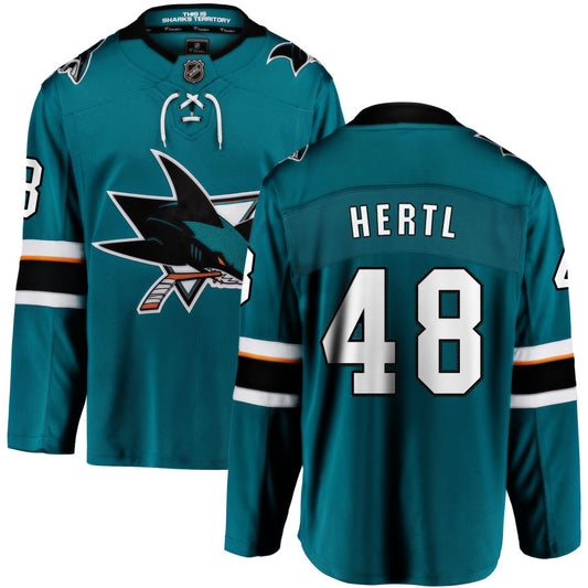 Tomas Hertl San Jose Sharks Fanatics Branded 2021/22 Home Breakaway Jersey - Teal