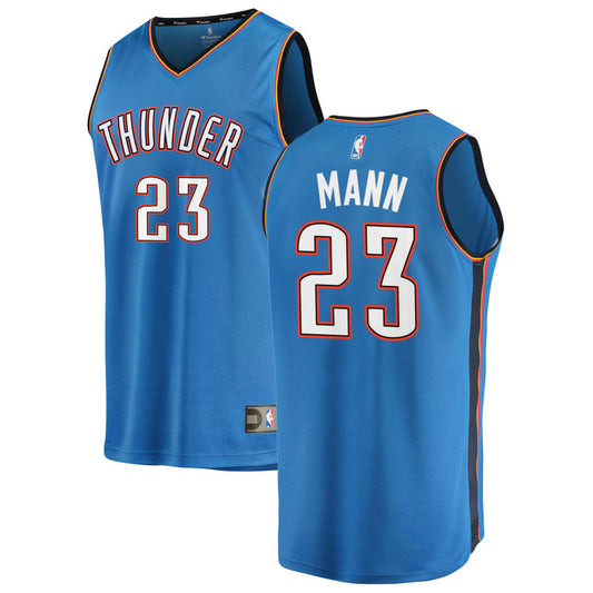 Tre Mann Oklahoma City Thunder Fanatics Branded 2019/20 Fast Break Replica Jersey Blue - Icon Edition