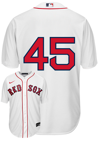 Pedro Martinez Youth No Name Jersey - Boston Red Sox Replica Number Only Kids Home Jersey