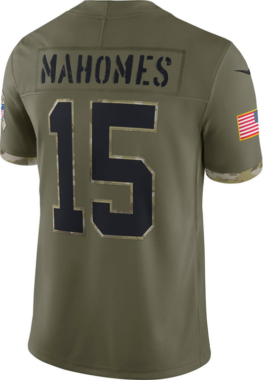 Nike Men's Kansas City Chiefs Salute to Service Patrick Mahomes #15 Jersey