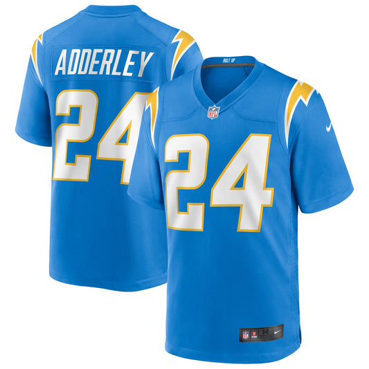 Nasir Adderley Los Angeles Chargers Nike Game Jersey - Powder Blue