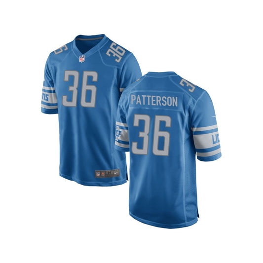 Riley Patterson Detroit Lions Nike Youth Team Color Game Jersey - Blue