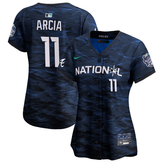 Orlando Arcia  National League Nike Women's 2023 MLB All-Star Game Pick-A-Player Limited Jersey - Royal