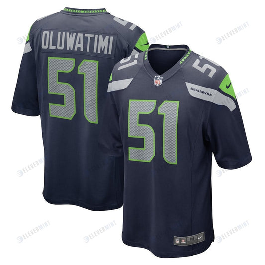 Olusegun Oluwatimi 51 Seattle Seahawks Men Game Jersey - College Navy