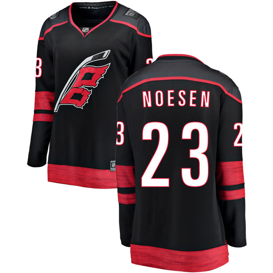 Stefan Noesen Carolina Hurricanes Fanatics Branded Women's Alternate Breakaway Jersey - Black