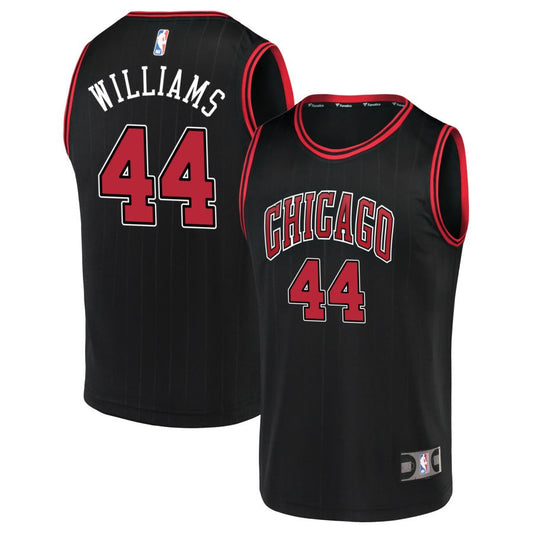 Patrick Williams Chicago Bulls Fanatics Branded Youth Fast Break Replica Jersey - Statement Edition - Black