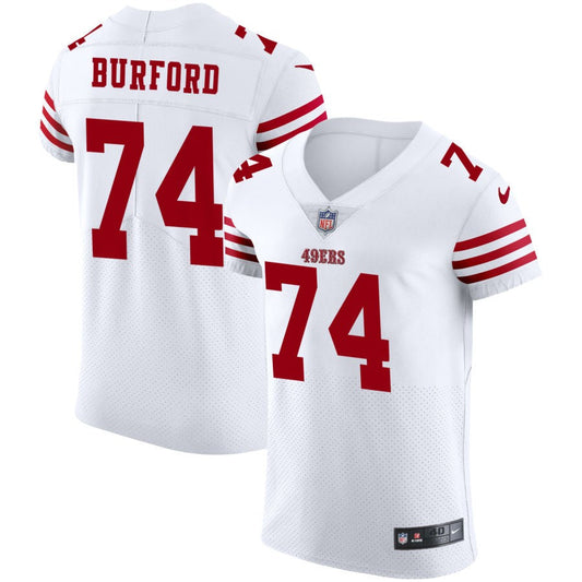 Spencer Burford San Francisco 49ers Nike Vapor Elite Jersey - White