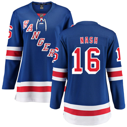 Riley Nash New York Rangers Fanatics Branded Women's Home Breakaway Jersey - Blue