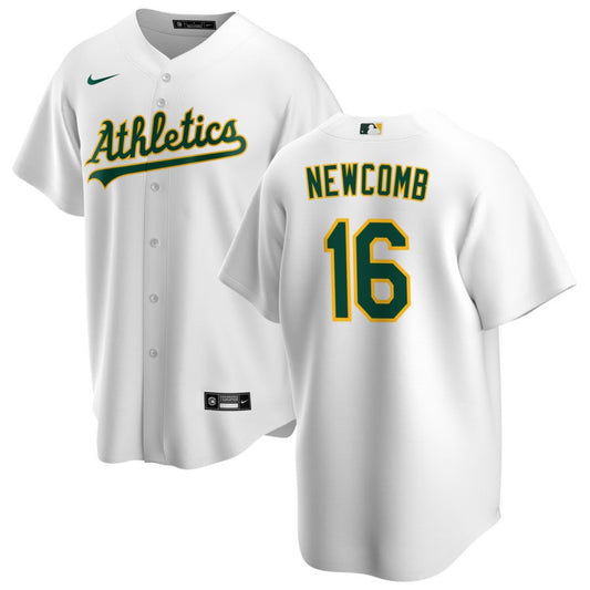 Sean Newcomb Oakland Athletics Nike Home Replica Jersey - White