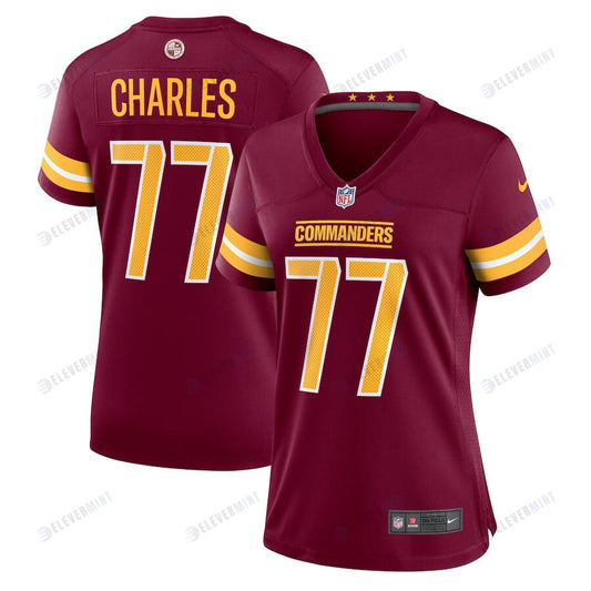 Saahdiq Charles 77 Washington Commanders Women Game Jersey - Burgundy