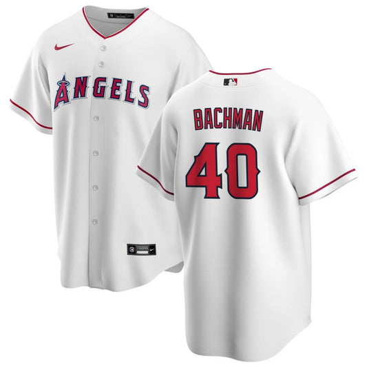 Sam Bachman Los Angeles Angels Nike Home Replica Jersey - White