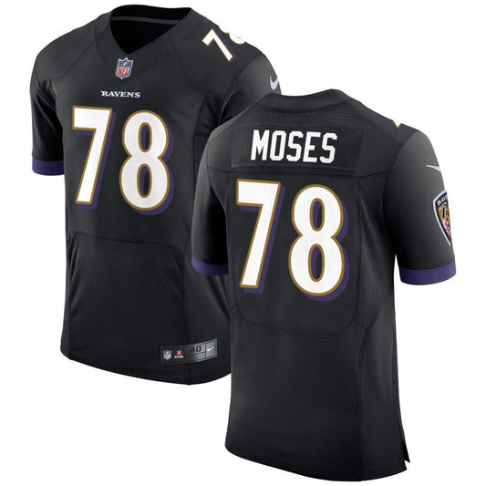 Morgan Moses Baltimore Ravens Nike Speed Machine Elite Jersey - Black