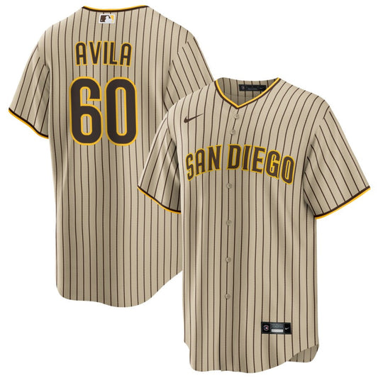 Pedro Avila San Diego Padres Nike Road Replica Jersey - Brown