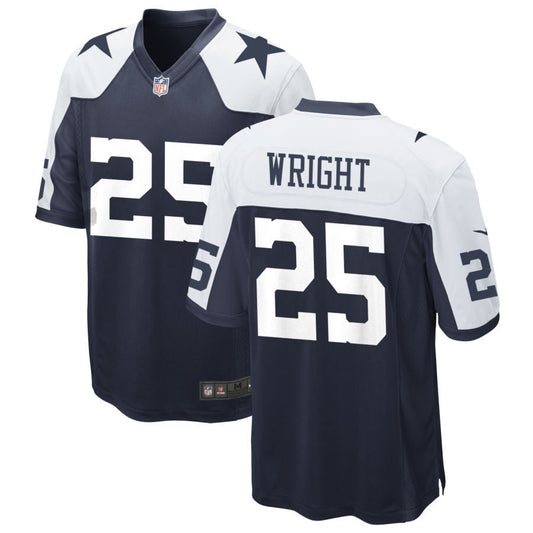 Nahshon Wright Dallas Cowboys Nike Alternate Game Jersey - Navy