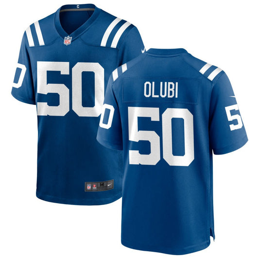 Segun Olubi Nike Indianapolis Colts Game Jersey - Royal