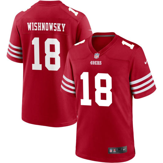 Mitch Wishnowsky San Francisco 49ers Nike Youth Game Jersey - Scarlet