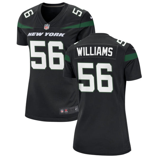 Quincy Williams New York Jets Nike Women's Alternate Game Jersey - Stealth Black