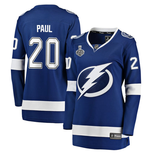 Nicholas Paul Tampa Bay Lightning Fanatics Branded Women's 2021 Stanley Cup Champions Home Breakaway Jersey - Blue