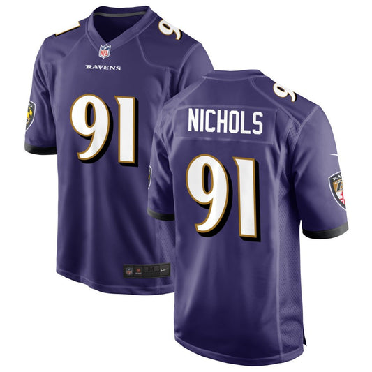 Rayshad Nichols Baltimore Ravens Nike Game Jersey - Purple