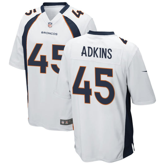 Nate Adkins Denver Broncos Nike Game Jersey - White