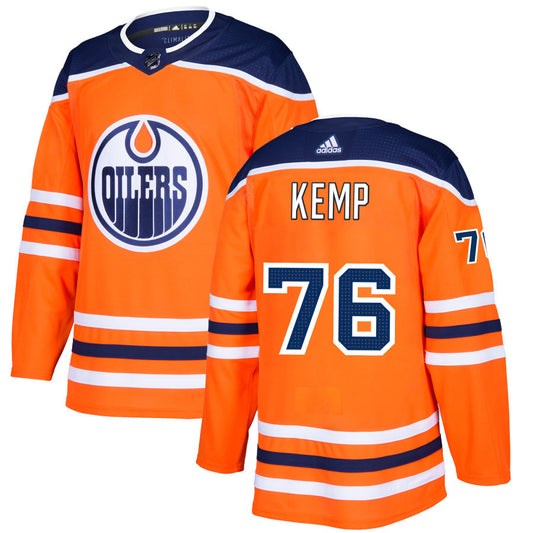 Philip Kemp Edmonton Oilers adidas Authentic Jersey - Orange