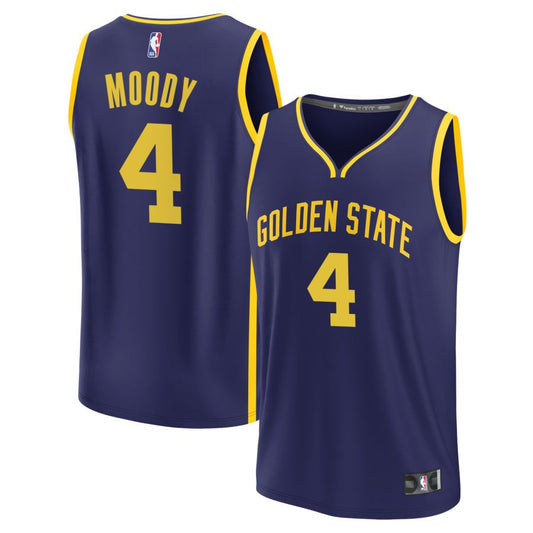 Moses Moody Golden State Warriors Fanatics Branded Youth 2022/23 Fast Break Replica Jersey - Statement Edition - Navy